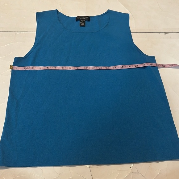 Cable & Gauge Woman 1X Blue Plain Tank Top - Picture 3 of 4